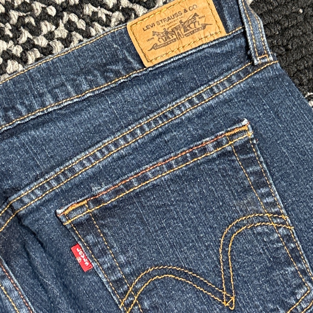 Levi’s 505 Jeans Women’s 12 Straight Leg Mid Rise Denim Casual Classic Retro Y2K - Picture 3 of 5